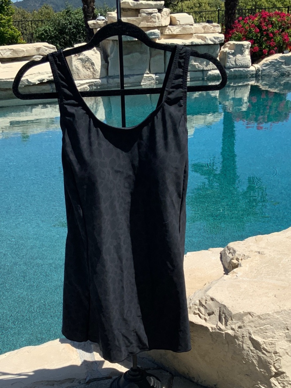 Shore Shapes Black Swimdress